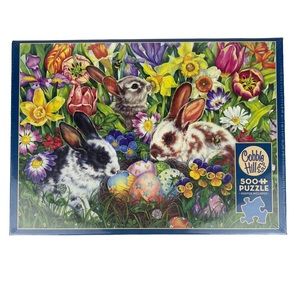 Cobble Hill Colorful Bunny Garden Puzzle